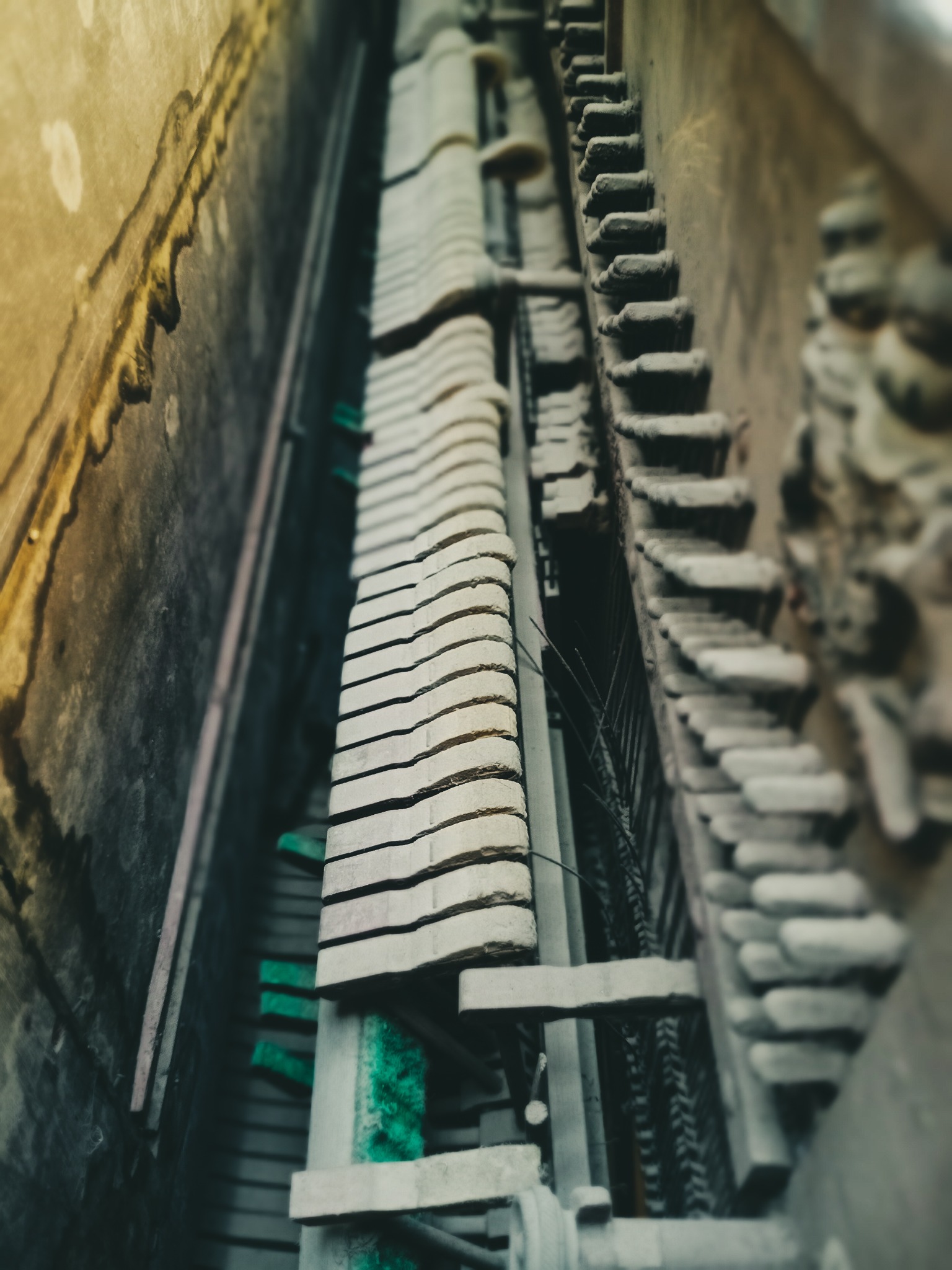 Piano mechanism detail